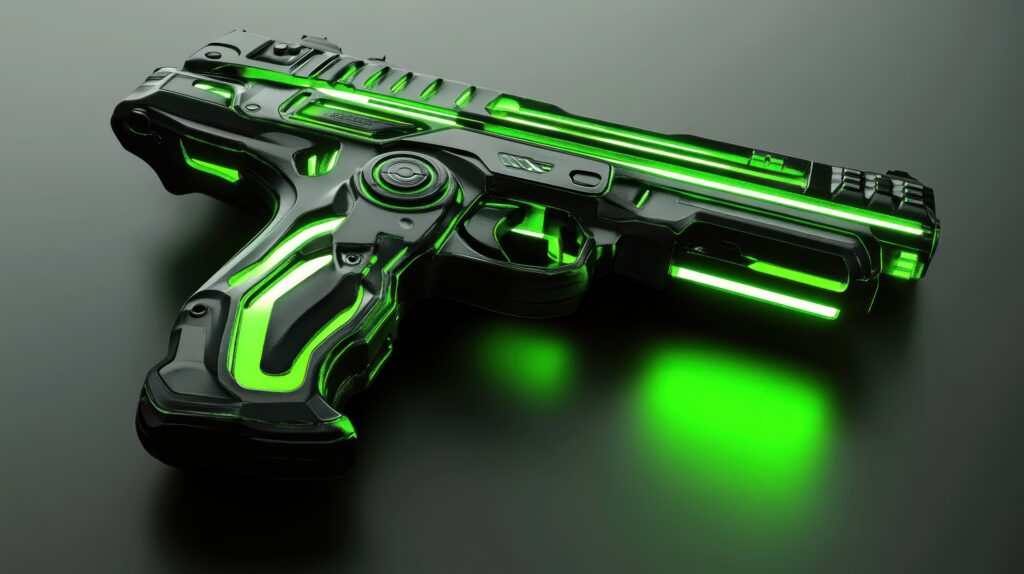 Neonpistole mit Sci-Fi-Design | Glock 17