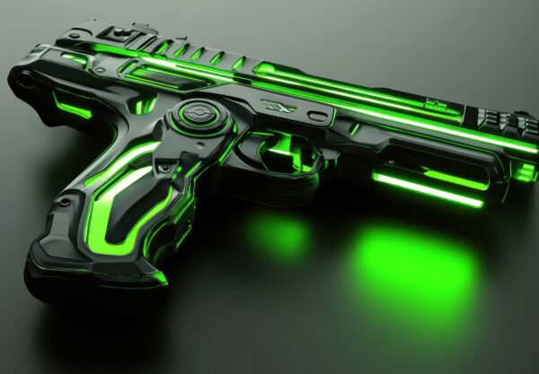 Neonpistole mit Sci-Fi-Design | Glock 17